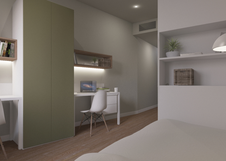 Studio double to share w/ Terrace